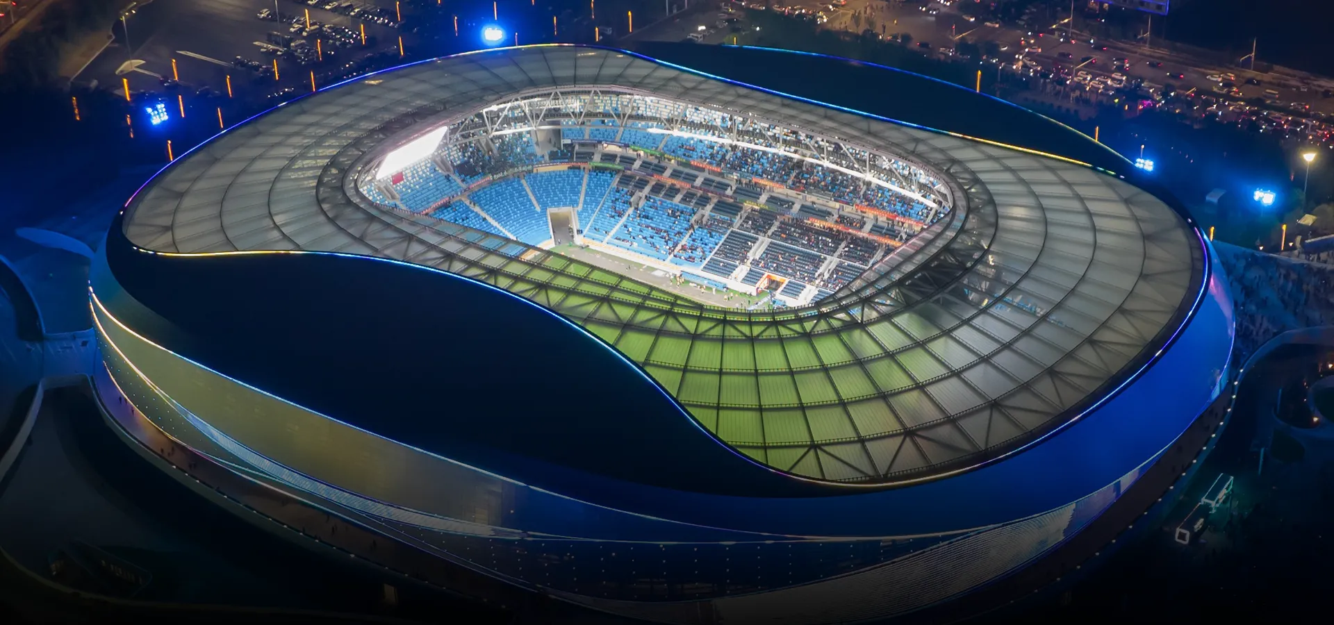 Qingdao Youth Football Stadium Single-layer ETTE Membrane Structure Product Overview